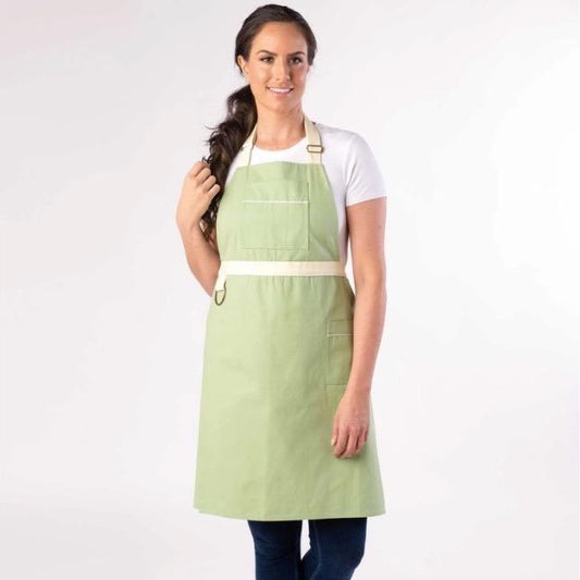 Split Leg Pottery Apron Mint Green