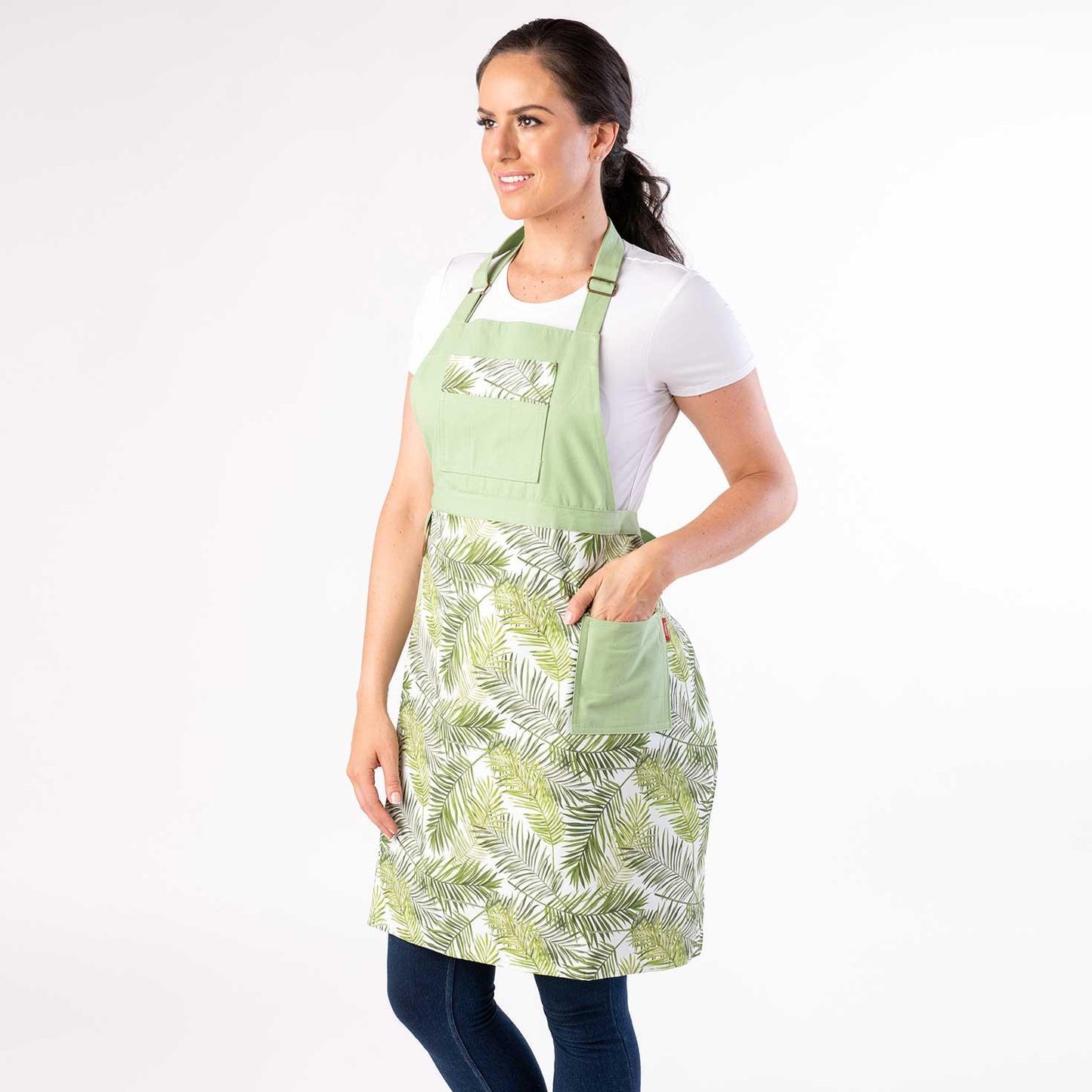 Split Leg Pottery Apron Palm Leaf