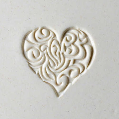 Large Round Stamp Heart
