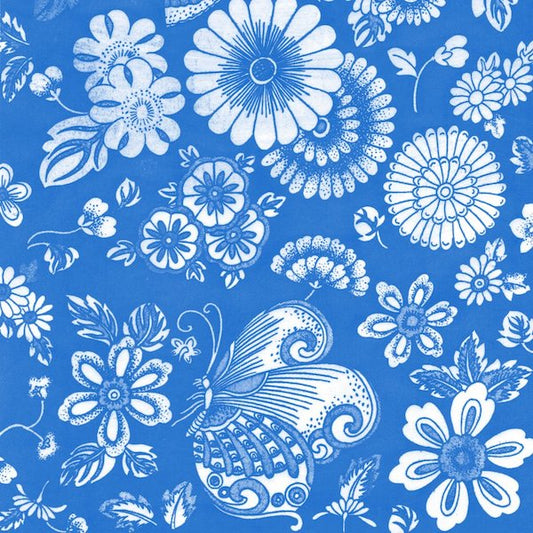 Butterflies & Flowers (Blue)