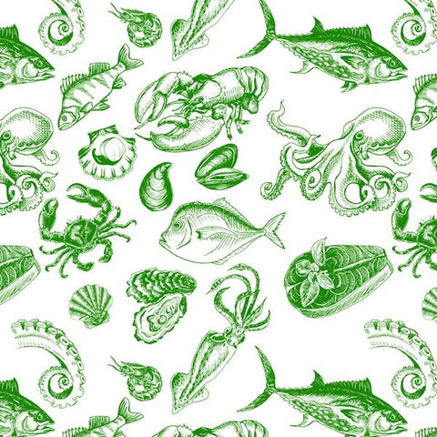 Crabs and Sea Creatures (Green)
