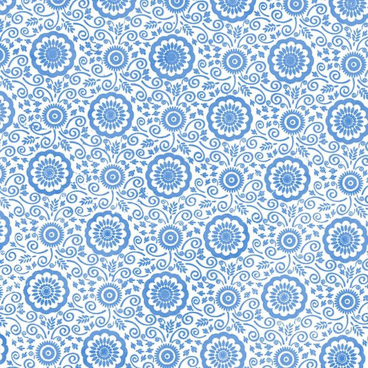 Circle Flowers (Blue)
