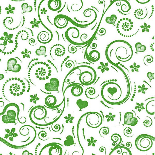 Swirly Hearts (Green)