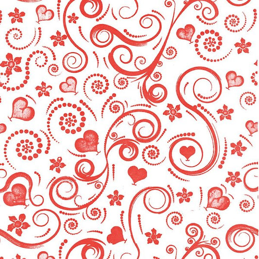 Swirly Hearts (Red)